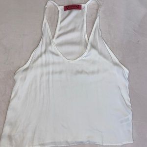White Flowy Tank